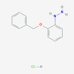 B112504 (2-Benzyloxy-phenyl)-hydrazine hydrochloride CAS No. 34288-06-7