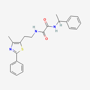 N-[2-(4-methyl-2-phenyl-1,3-thiazol-5-yl)ethyl]-N'-(1-phenylethyl)ethanediamide