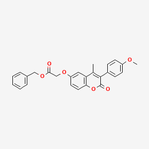 benzyl {[3-(4-methoxyphenyl)-4-methyl-2-oxo-2H-chromen-6-yl]oxy}acetate