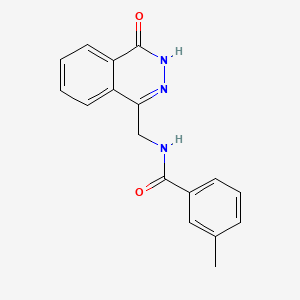 3-methyl-N-[(4-oxo-3,4-dihydrophthalazin-1-yl)methyl]benzamide