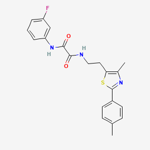 N1-(3-fluorophenyl)-N2-(2-(4-methyl-2-(p-tolyl)thiazol-5-yl)ethyl)oxalamide