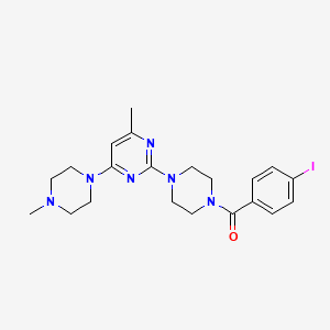 (4-Iodophenyl){4-[4-methyl-6-(4-methylpiperazino)-2-pyrimidinyl]piperazino}methanone