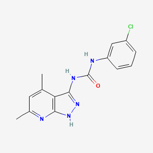 1-(3-chlorophenyl)-3-(4,6-dimethyl-1H-pyrazolo[3,4-b]pyridin-3-yl)urea