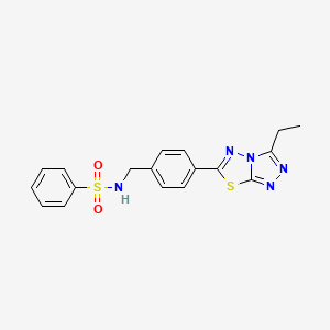 N-[4-(3-ethyl[1,2,4]triazolo[3,4-b][1,3,4]thiadiazol-6-yl)benzyl]benzenesulfonamide