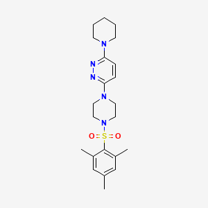 3-(4-(Mesitylsulfonyl)piperazin-1-yl)-6-(piperidin-1-yl)pyridazine