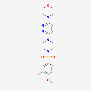 4-{6-[4-(4-Methoxy-3-methylbenzenesulfonyl)piperazin-1-YL]pyridazin-3-YL}morpholine