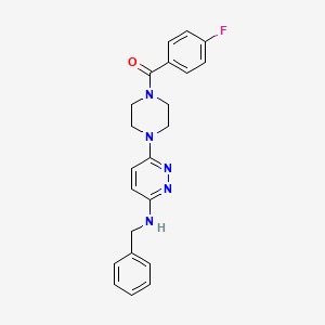 N-benzyl-6-[4-(4-fluorobenzoyl)piperazin-1-yl]pyridazin-3-amine