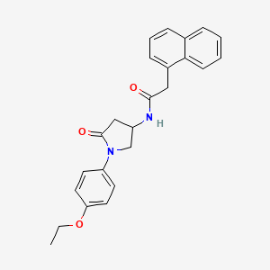 N-(1-(4-ethoxyphenyl)-5-oxopyrrolidin-3-yl)-2-(naphthalen-1-yl)acetamide