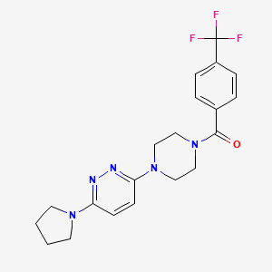 3-(Pyrrolidin-1-YL)-6-{4-[4-(trifluoromethyl)benzoyl]piperazin-1-YL}pyridazine