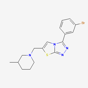 molecular formula C17H19BrN4S B11250877 3-(3-Bromophenyl)-6-((3-methylpiperidin-1-yl)methyl)thiazolo[2,3-c][1,2,4]triazole 