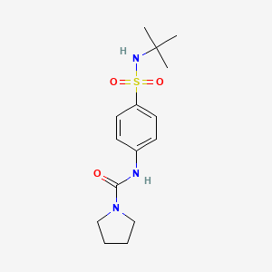 N-[4-(tert-butylsulfamoyl)phenyl]pyrrolidine-1-carboxamide