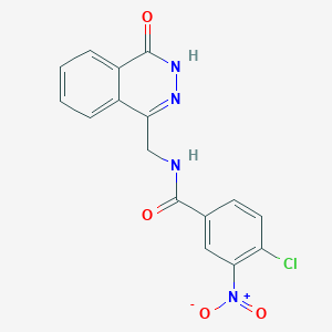 4-chloro-3-nitro-N-[(4-oxo-3,4-dihydrophthalazin-1-yl)methyl]benzamide