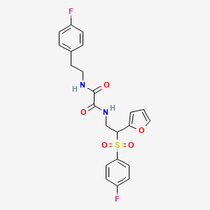 N-[2-(4-fluorobenzenesulfonyl)-2-(furan-2-yl)ethyl]-N'-[2-(4-fluorophenyl)ethyl]ethanediamide