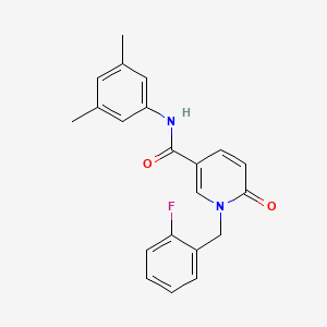 N-(3,5-dimethylphenyl)-1-(2-fluorobenzyl)-6-oxo-1,6-dihydropyridine-3-carboxamide