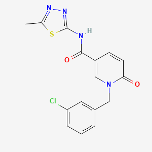 1-(3-chlorobenzyl)-N-(5-methyl-1,3,4-thiadiazol-2-yl)-6-oxo-1,6-dihydropyridine-3-carboxamide