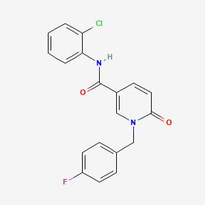 N-(2-chlorophenyl)-1-(4-fluorobenzyl)-6-oxo-1,6-dihydropyridine-3-carboxamide