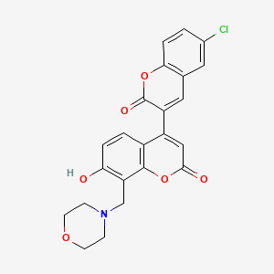 6-chloro-7'-hydroxy-8'-(morpholin-4-ylmethyl)-2H,2'H-3,4'-bichromene-2,2'-dione