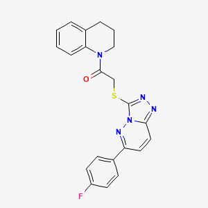 1-(3,4-dihydroquinolin-1(2H)-yl)-2-((6-(4-fluorophenyl)-[1,2,4]triazolo[4,3-b]pyridazin-3-yl)thio)ethanone