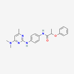 N-(4-((4-(dimethylamino)-6-methylpyrimidin-2-yl)amino)phenyl)-2-phenoxypropanamide