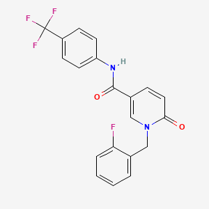 1-(2-fluorobenzyl)-6-oxo-N-(4-(trifluoromethyl)phenyl)-1,6-dihydropyridine-3-carboxamide