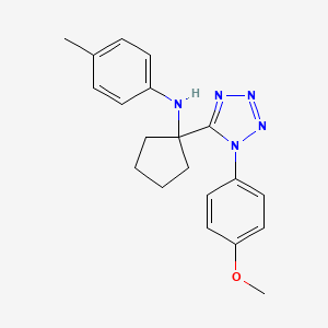 N-{1-[1-(4-methoxyphenyl)-1H-tetrazol-5-yl]cyclopentyl}-4-methylaniline