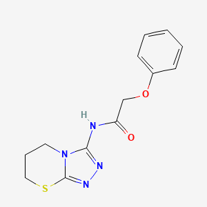 2-Phenoxy-N-{5H,6H,7H-[1,2,4]triazolo[3,4-B][1,3]thiazin-3-YL}acetamide