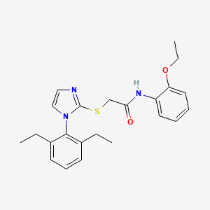 2-((1-(2,6-diethylphenyl)-1H-imidazol-2-yl)thio)-N-(2-ethoxyphenyl)acetamide