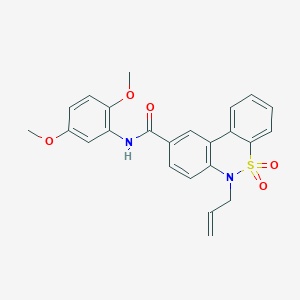 6-allyl-N-(2,5-dimethoxyphenyl)-6H-dibenzo[c,e][1,2]thiazine-9-carboxamide 5,5-dioxide