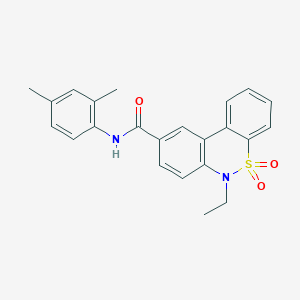 N-(2,4-dimethylphenyl)-6-ethyl-6H-dibenzo[c,e][1,2]thiazine-9-carboxamide 5,5-dioxide