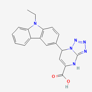 7-(9-ethyl-9H-carbazol-3-yl)-4,7-dihydrotetrazolo[1,5-a]pyrimidine-5-carboxylic acid