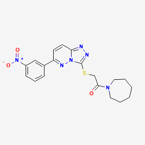 1-(Azepan-1-yl)-2-((6-(3-nitrophenyl)-[1,2,4]triazolo[4,3-b]pyridazin-3-yl)thio)ethanone