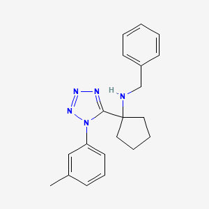 N-benzyl-1-[1-(3-methylphenyl)-1H-tetrazol-5-yl]cyclopentanamine