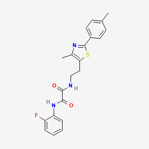 N1-(2-fluorophenyl)-N2-(2-(4-methyl-2-(p-tolyl)thiazol-5-yl)ethyl)oxalamide