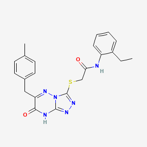 N-(2-ethylphenyl)-2-{[6-(4-methylbenzyl)-7-oxo-7,8-dihydro[1,2,4]triazolo[4,3-b][1,2,4]triazin-3-yl]sulfanyl}acetamide