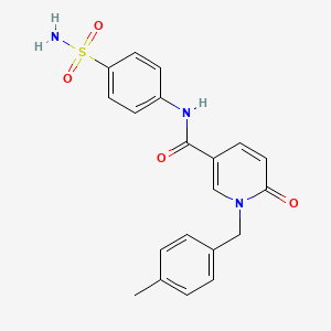 1-(4-methylbenzyl)-6-oxo-N-(4-sulfamoylphenyl)-1,6-dihydropyridine-3-carboxamide