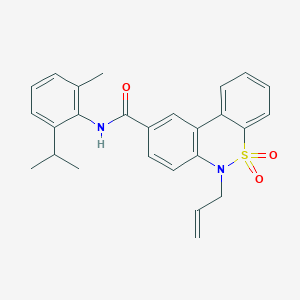 6-allyl-N-(2-isopropyl-6-methylphenyl)-6H-dibenzo[c,e][1,2]thiazine-9-carboxamide 5,5-dioxide