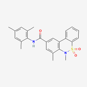 6,7-dimethyl-N-(2,4,6-trimethylphenyl)-6H-dibenzo[c,e][1,2]thiazine-9-carboxamide 5,5-dioxide