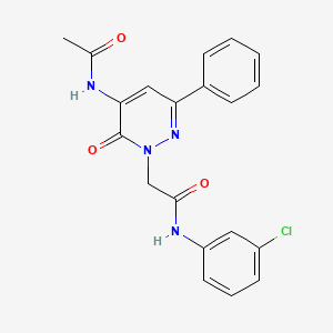 2-[5-(acetylamino)-6-oxo-3-phenylpyridazin-1(6H)-yl]-N-(3-chlorophenyl)acetamide