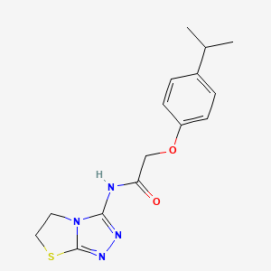 N-(5,6-dihydrothiazolo[2,3-c][1,2,4]triazol-3-yl)-2-(4-isopropylphenoxy)acetamide