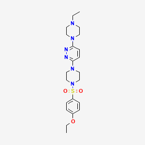 3-[4-(4-Ethoxybenzenesulfonyl)piperazin-1-YL]-6-(4-ethylpiperazin-1-YL)pyridazine