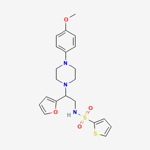 N-[2-(furan-2-yl)-2-[4-(4-methoxyphenyl)piperazin-1-yl]ethyl]thiophene-2-sulfonamide