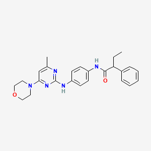 N-(4-((4-methyl-6-morpholinopyrimidin-2-yl)amino)phenyl)-2-phenylbutanamide