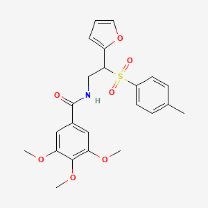 N-[2-(furan-2-yl)-2-(4-methylbenzenesulfonyl)ethyl]-3,4,5-trimethoxybenzamide