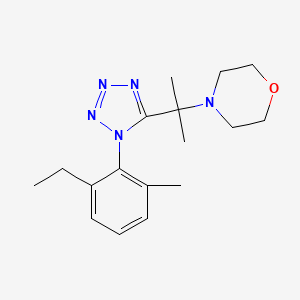 4-{2-[1-(2-ethyl-6-methylphenyl)-1H-tetrazol-5-yl]propan-2-yl}morpholine