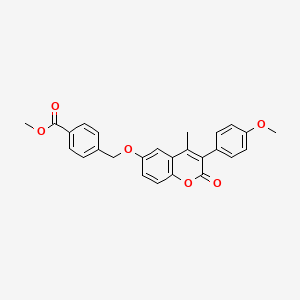 methyl 4-({[3-(4-methoxyphenyl)-4-methyl-2-oxo-2H-chromen-6-yl]oxy}methyl)benzoate