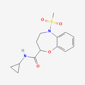 N-cyclopropyl-5-(methylsulfonyl)-2,3,4,5-tetrahydro-1,5-benzoxazepine-2-carboxamide