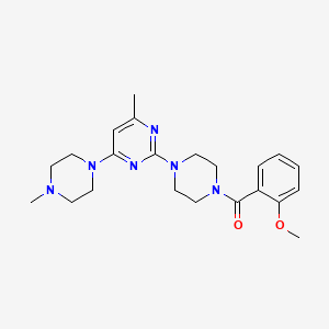 2-[4-(2-Methoxybenzoyl)piperazin-1-yl]-4-methyl-6-(4-methylpiperazin-1-yl)pyrimidine