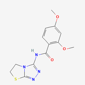 molecular formula C13H14N4O3S B11251834 N-(5,6-dihydrothiazolo[2,3-c][1,2,4]triazol-3-yl)-2,4-dimethoxybenzamide 