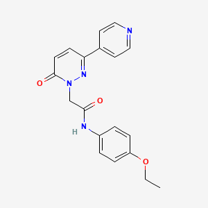 molecular formula C19H18N4O3 B11251853 N-(4-ethoxyphenyl)-2-(6-oxo-3-(pyridin-4-yl)pyridazin-1(6H)-yl)acetamide 