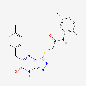 N-(2,5-dimethylphenyl)-2-{[6-(4-methylbenzyl)-7-oxo-7,8-dihydro[1,2,4]triazolo[4,3-b][1,2,4]triazin-3-yl]sulfanyl}acetamide